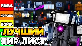 Я создал ЛУЧШИЙ ТИР ЛИСТ по ВСЕМ ЮНИТАМ в Toilet Tower Defense!