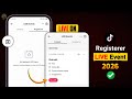 How to create live event on tiktok | How to register tiktok live event 2026