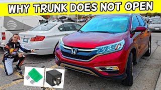 HONDA CRV CRV WHY TRUNK DOES NOT OPEN, TAILGATE DOES NOT OPEN 2012 2013 2014 2015 2016