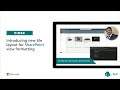 Community Call Demo - Introducing new tile layout for view formatting