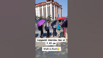 Capgemini Walk-in Rush😓 #interview