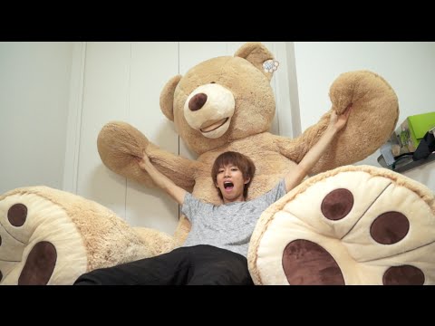 思ったより巨大なクマが家にやってきた Big Bear Stuffed Toy Youtube