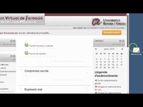 Vídeo: Com Penjar Fitxers Al Lloc