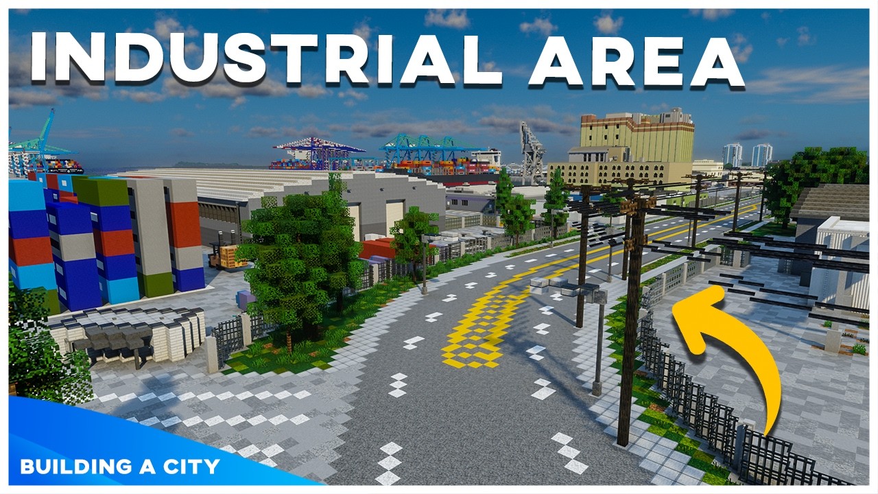 Finishing the Industrial Area! - Building A City #164 [Minecraft ...
