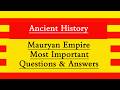 Mauryan Empire MCQs l MCQs on Mauryan Empire