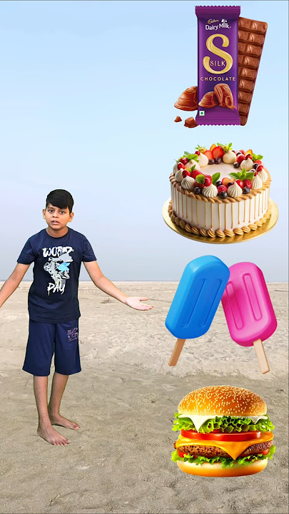 Buger to Cadbury, birthday cake, Ice cream & Chocolate - Funny vfx magic video😅