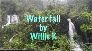 Video thumbnail of "Waterfall by Willie K, Road to Hana Maui - Starwelcome Drone Views"