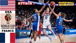 USA vs France Game Highlights | Sep 13, 2026 | FIBA Women's Basketball World Cup screenshot 5