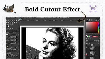 Hoe je een stencil-effect in GIMP (Dynamic Outline) toepast