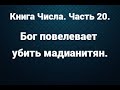 Книга Числа. Часть 20. Бог повелевает убить мадианитян.