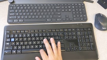 Spacebar sound demo between Logitech K800 vs. Logitech Craft Keyboard