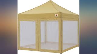 ABCCANOPY 10x10 Pop up Canopy Tent with Mesh Walls, Gray review