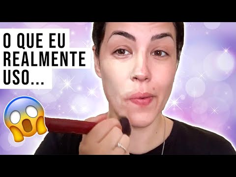 MAKE DA VIDA REAL + MINHA NECESSAIRE DE MAQUIAGEM REAL
