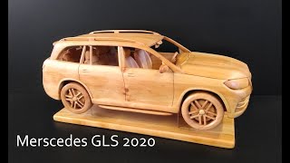 Модель Mercedes GLS x167 2020 Изготовление модели из дерева 1:18