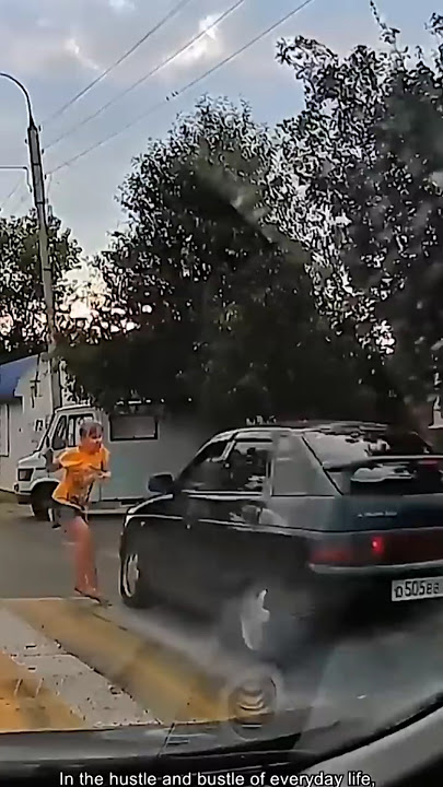 Luckiest Pedestrian Moments Ever 😱 | Near Miss Compilation #nearmiss #luckiestmoments #usa #shorts