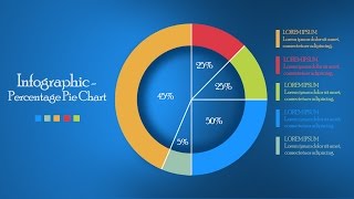 InfoGraphic Tutorial in Photoshop #05 - Circle Pie Chart