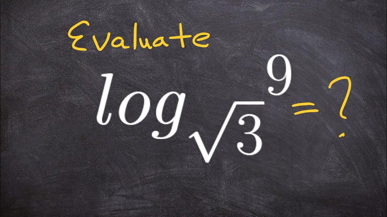 Understand logarithms with a radical v1 YouTube