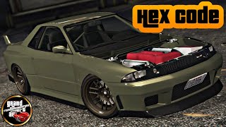 GTA 5 Real Life Paint Job "GTR R34 Millennium Jade" with HEX CODE! -Annis Elegy Retro Custom