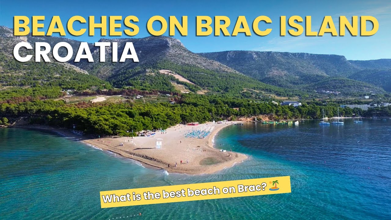 Beaches on Brac island (Croatia) - From sandy to pebble, we've visited them all! 🏖️🏝️