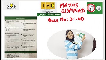 Class 5 Maths Olympiad 2024-25 Question Paper| Ques no 31-40 | IMO Paper Class 5 - 2024-25 Explained
