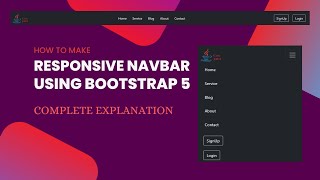 How to Create Responsive Navbar using Bootstrap 5 | Boo... | Doovi
