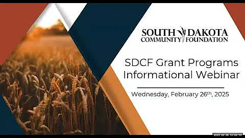 Grant Informational Webinar February 26, 2025