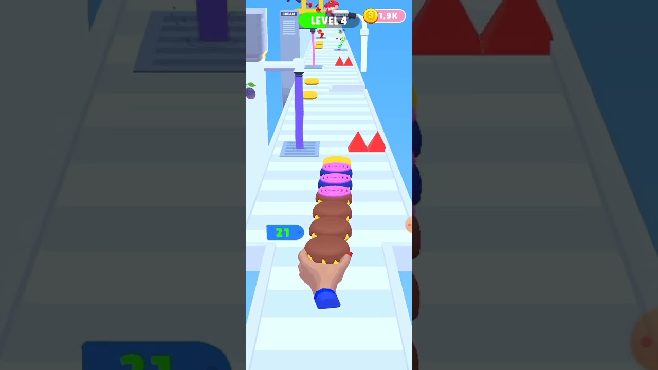 Bakery stack runner Level 4 All Level Gameplay 