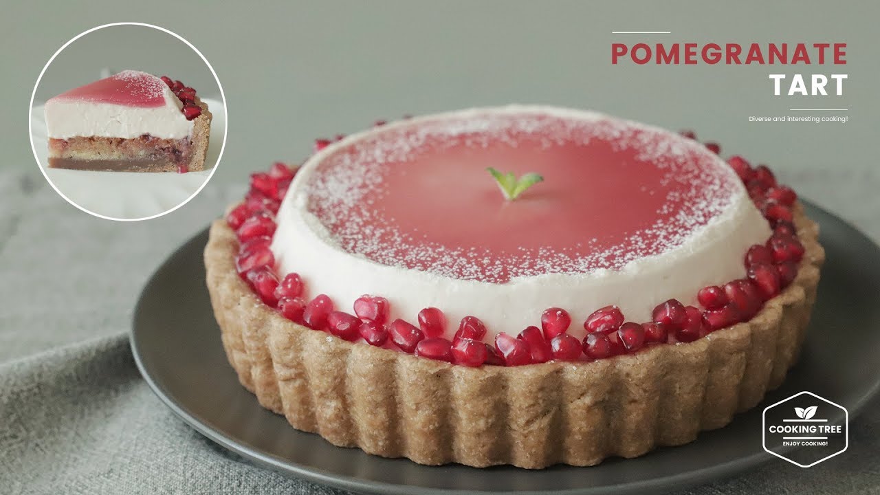 ⁣석류 타르트 만들기❣️ : Pomegranate Tart Recipe : ザクロタルト | Cooking tree