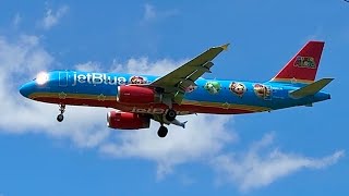 JetBlue Airways Airbus A320-232 (N561JB) ‘Super Mario’ Landing Jacksonville Int’l RWY 26