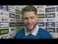 Everton 0-0 Aston Villa: James Tarkowski's post-match reaction