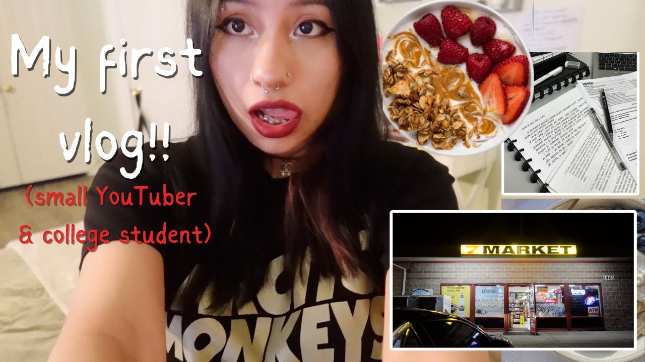 I vlogged a day in my life as a small Youtuber & full time college ...