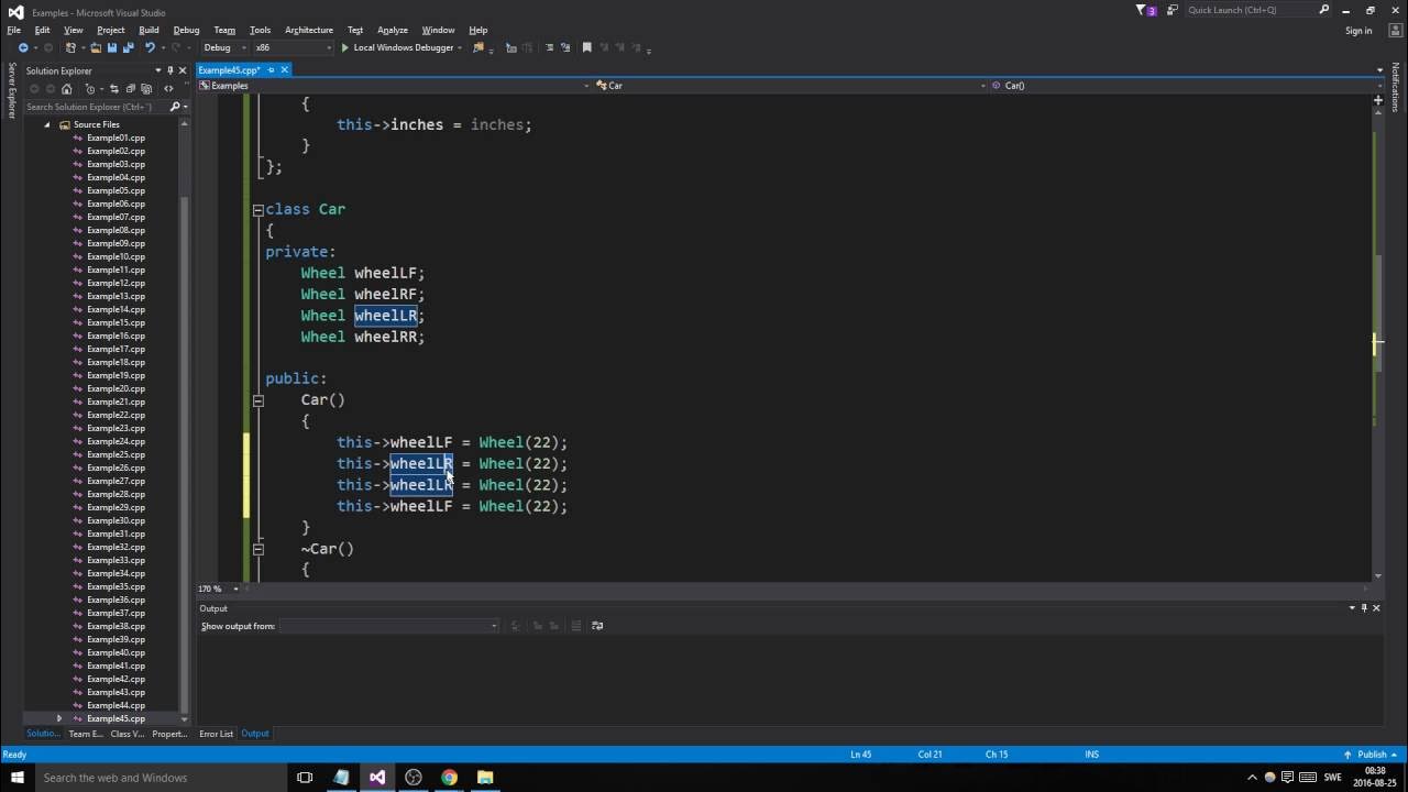 C++ Example 45 - Simple Class example | Classes In Classes - YouTube