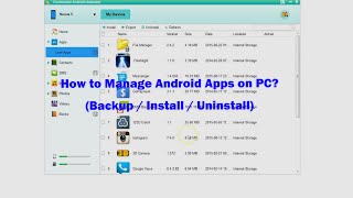 How to Manage (Backup / Install / Uninstall) Android Apps on Computer? screenshot 1