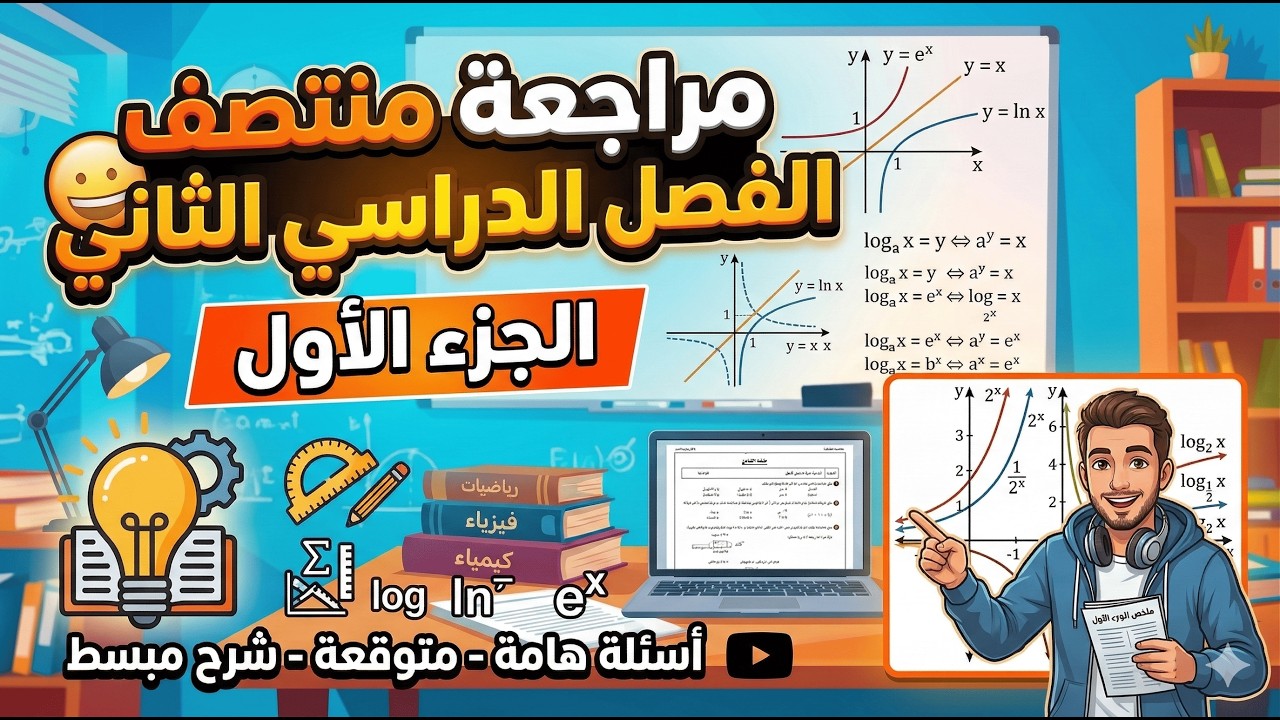 الجزء 1 مراجعة الصف 11 علمي وتكنولوجي منتصف الفصل الثاني