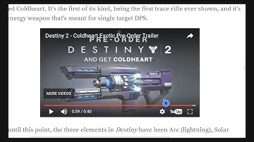 Destiny 2 Reveal: "Cold Heart" Exotic Weapon & "Kill Tracker" Ghost Explained