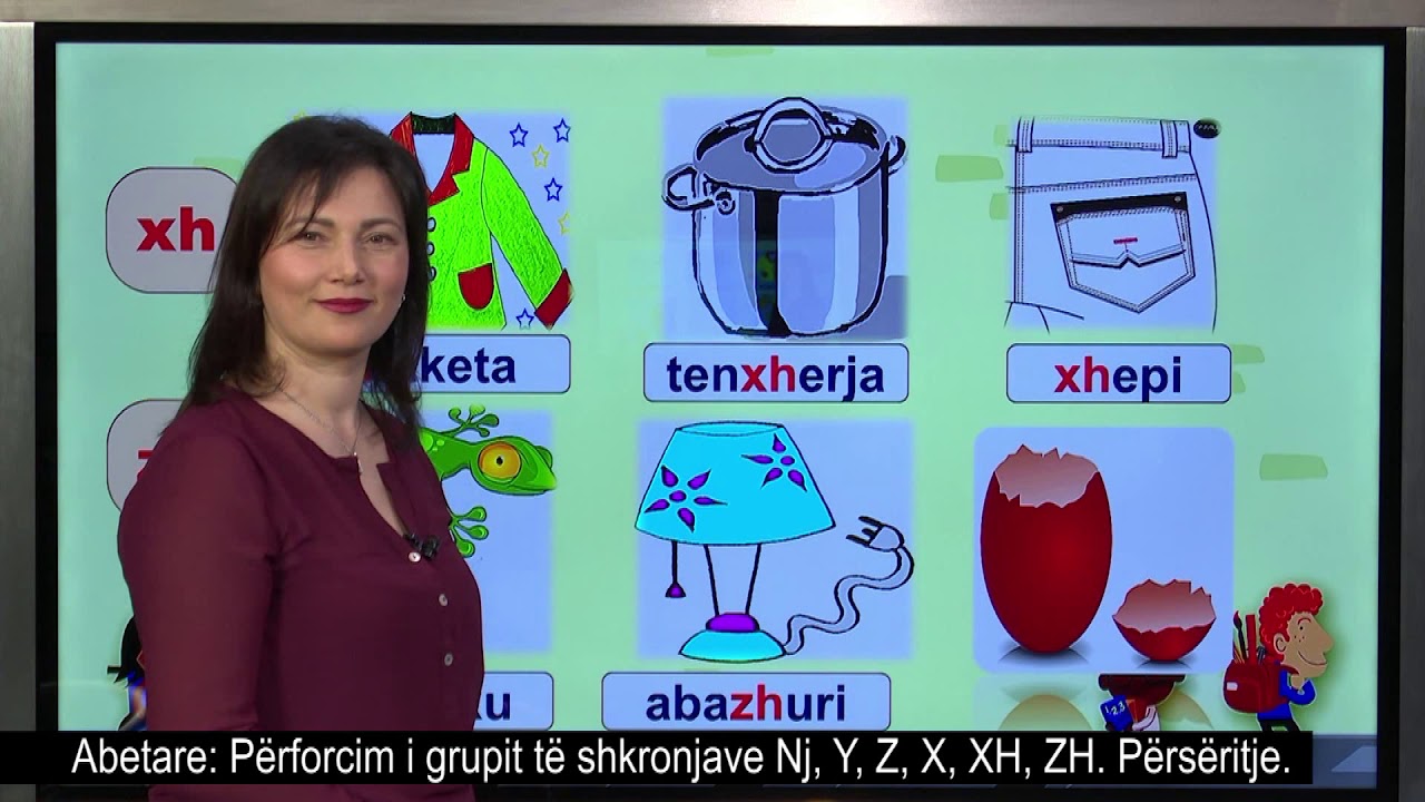 Abetare - Përforcim i grupit të shkronjave Nj, Y, Z, X, XH, ZH.  Përsëritje