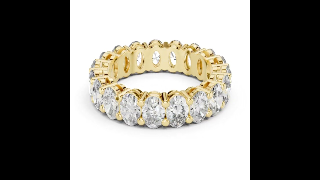 Oval Cut Diamond Full Circle Band