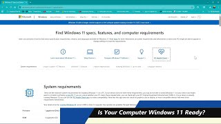 Use PC Health Check to find out if your computer is Windows 11 ready.