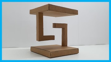 How to make an Anti gravity structure out of cardboard - Trensegrity structure