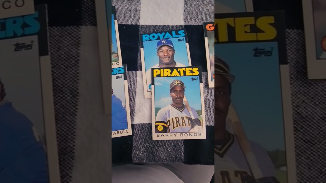 1986 Topps Baseball Cards Bo Jackson Will Clark Rookies Barry Bonds Rookie