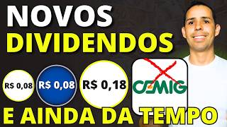3 NOVOS ANÚNCIOS DE DIVIDENDOS (E AINDA DA TEMPO DE RECEBER) SHUL4, BLAU3, RDOR3 + DATA  COM CEMIG