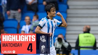 Highlights Real Sociedad vs Granada CF (5-3)
