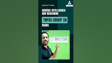 Embedded Image | TNPSC Group 2A Mains | Reasoning | #adda247tamil #arunsir