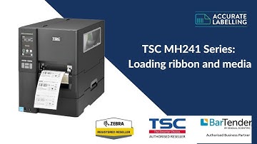 How to load ribbon and media in your TSC MH241 series printer