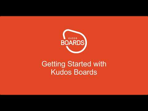 Getting Started with Kudos Boards - Employee Onboarding Board