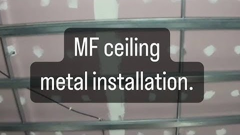 MF ceiling metal installation ⚙️ - Time Lapse video #suspendedceiling #mfceiling #domestic
