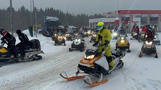 Пермь 42 Снегохода собрались прокатиться на снегоходах BRP POLARIS YAMAHA STELS РМ #запрудклуб #snow