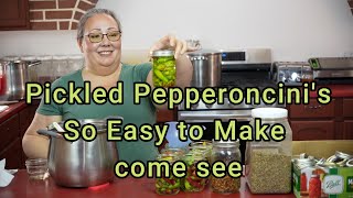 Canning Pickled Pepperoncini- #thejoyfulpantry #canningjars #pickles #homecanning