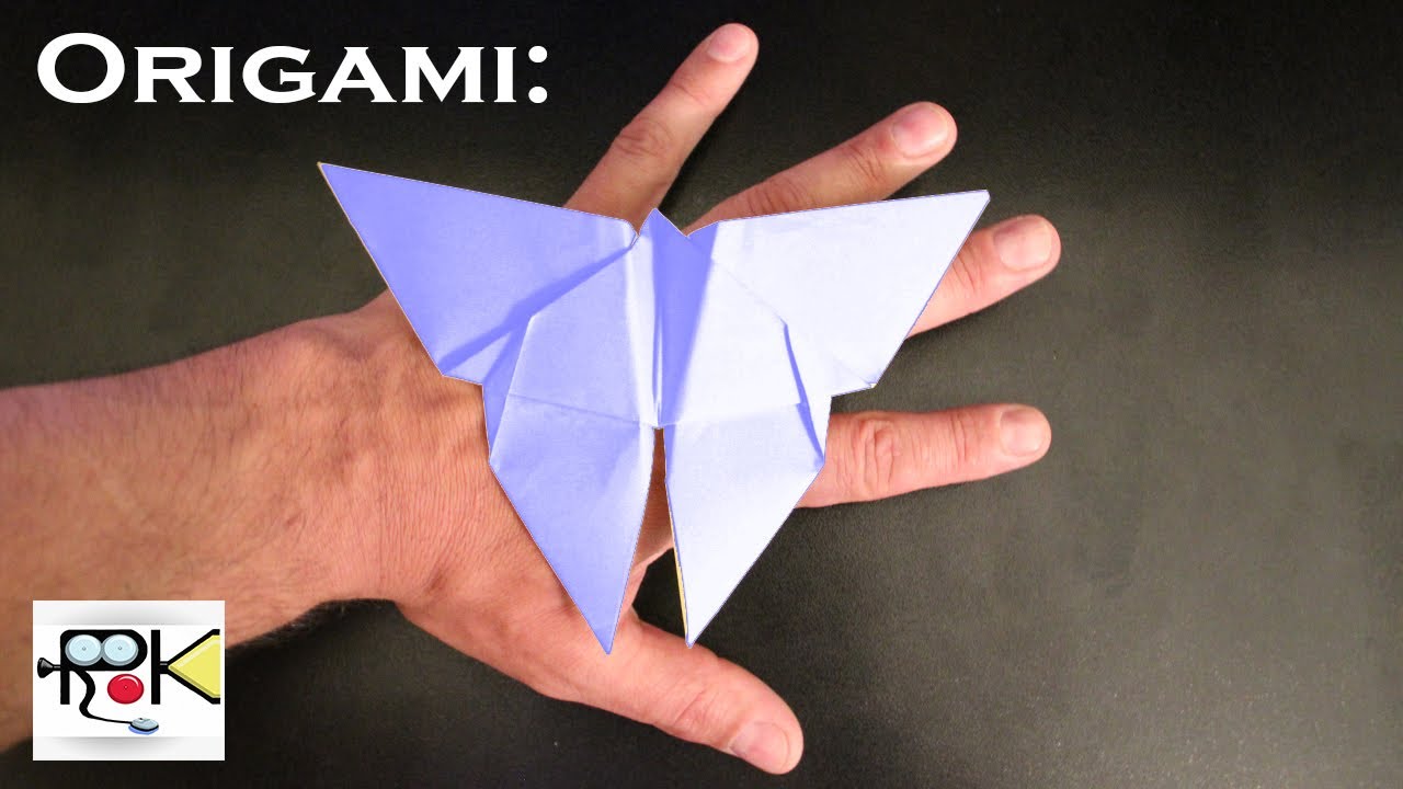Origami facili e veloci. Farfalla. Origami easy and fast. Butterfly
