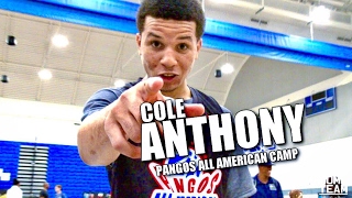 Cole Anthony #1 Ranked Point Guard In Class of 2019! MOP of Pangos All American Camp